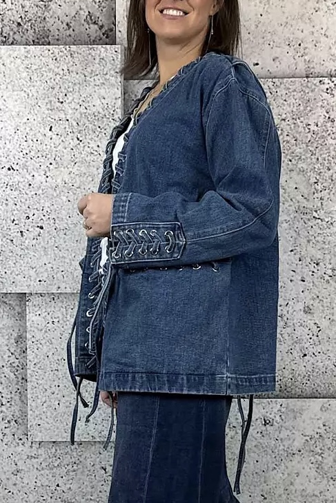 Cabana Living - Chains Jeans Jacket Denim Blue - 4