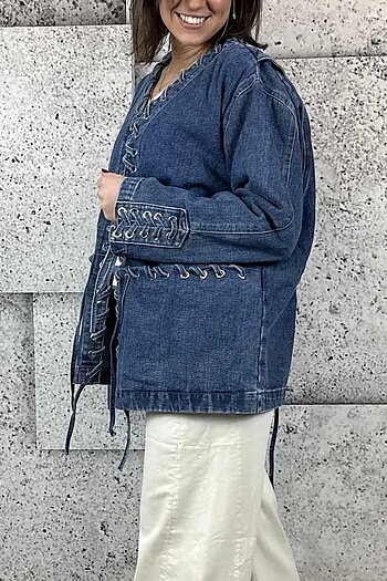 Cabana Living - Chains Jeans Jacket Denim Blue