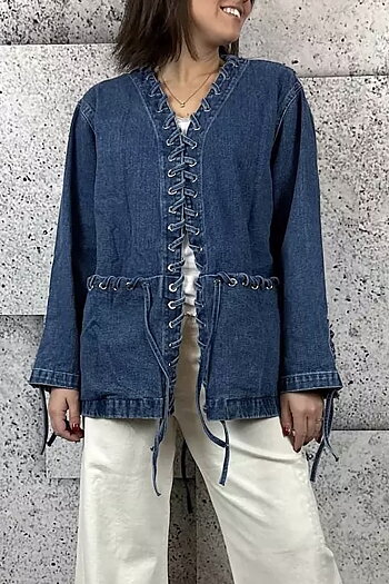 Cabana Living - Chains Jeans Jacket Denim Blue