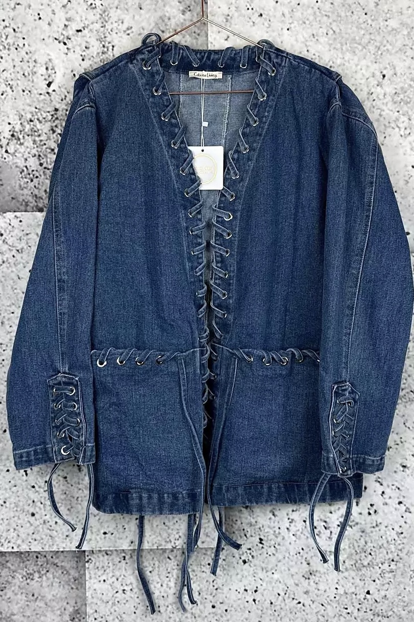 Cabana Living - Chains Jeans Jacket Denim Blue - 8