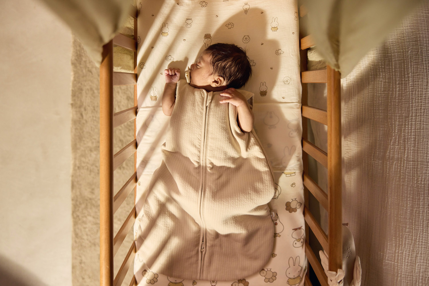 Jollein Sovpåse Jersey 70cm Little Waffle Sand																															 - 5