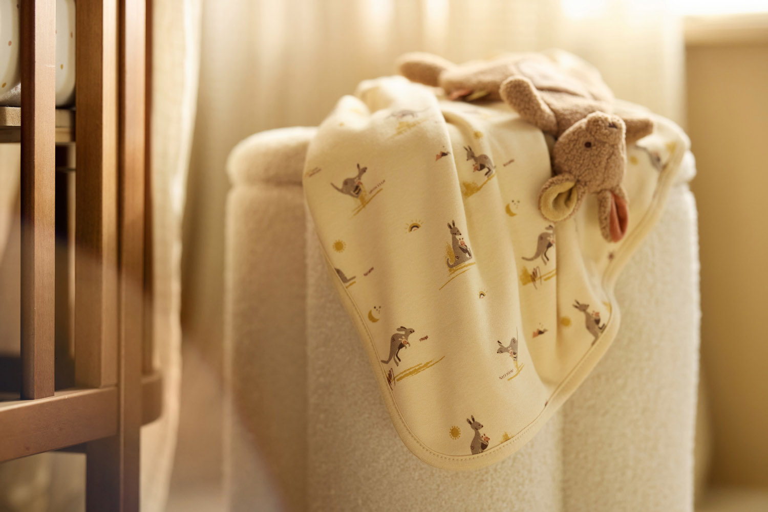 Jollein Sovpåse Muslin 70cm Kangaroots																																				 - 5