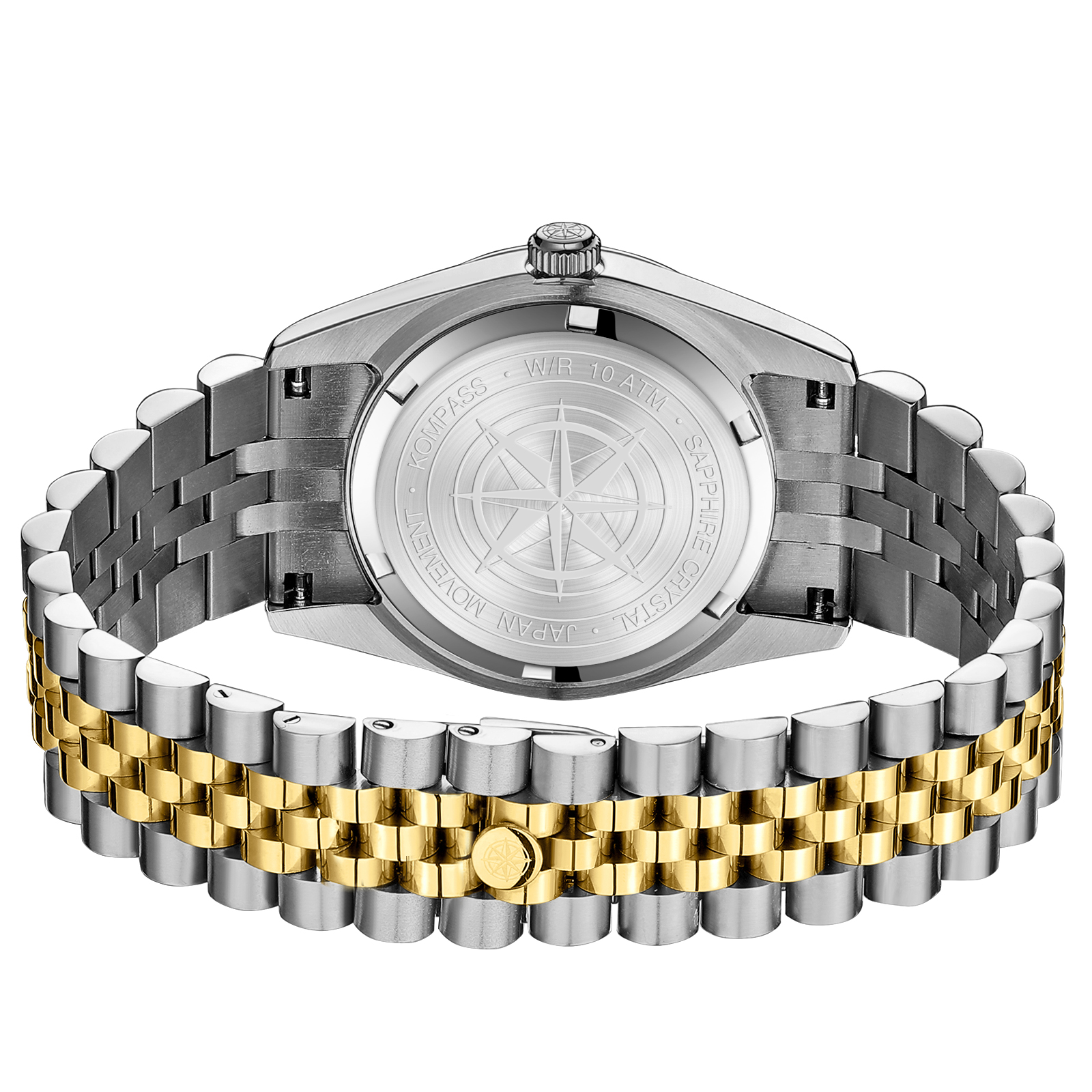 Kompass Santorini Sapphire Steel Silver Gold Blue - 8