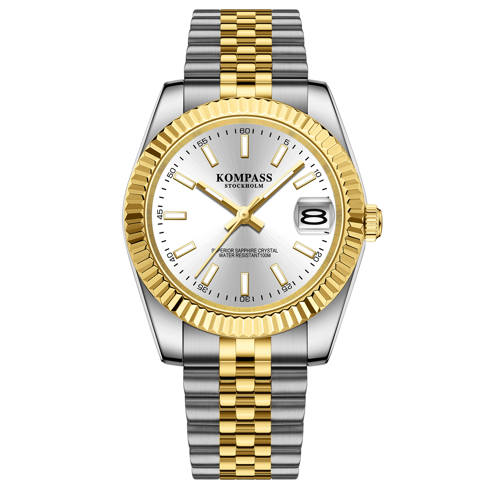 Kompass Santorini Sapphire Steel Silver Gold