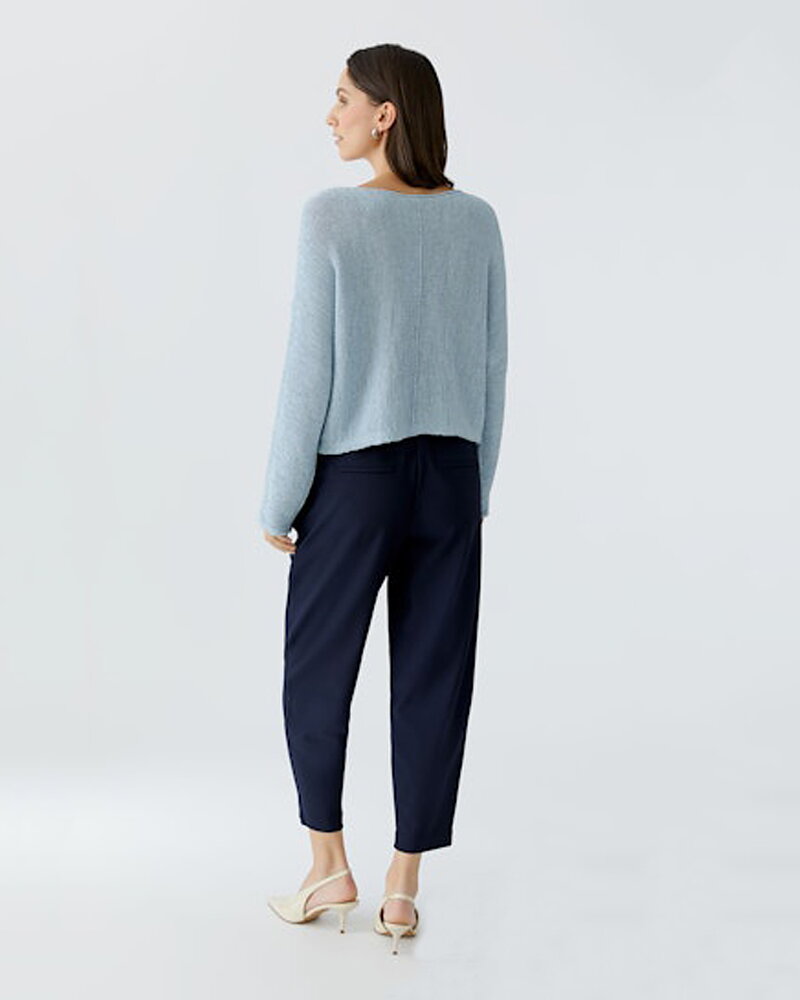 Jumper kort sömmar fram ljusblå