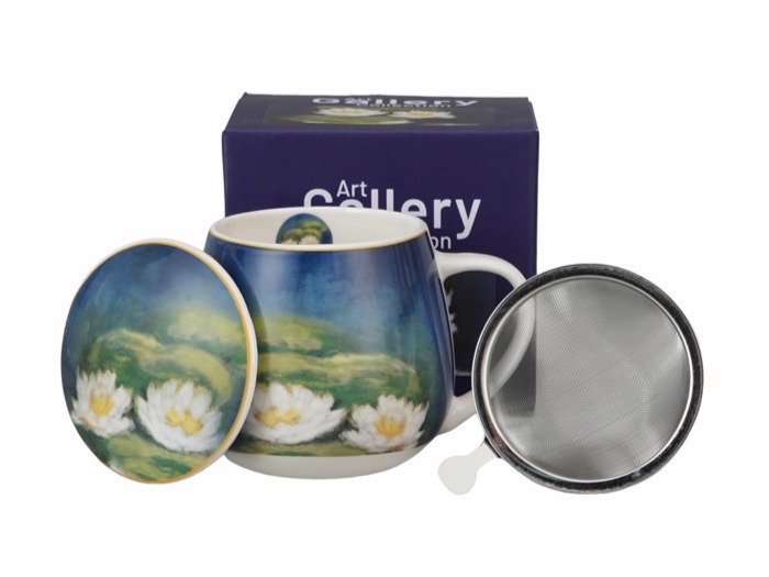 Claude Monet : Water Lilies -  Mugg Barrel med tesil och lock i presentask