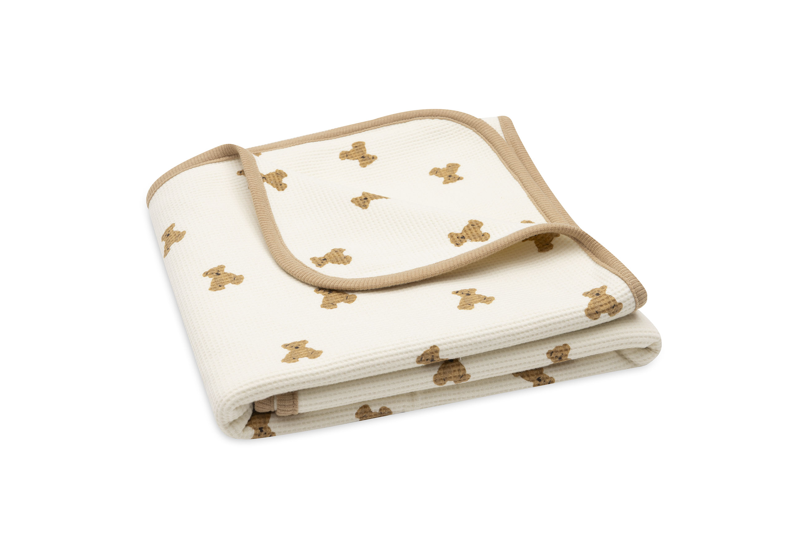 Jollein Babyfilt 75x100cm Mini Teddy Bear Little Waffle						 - 4