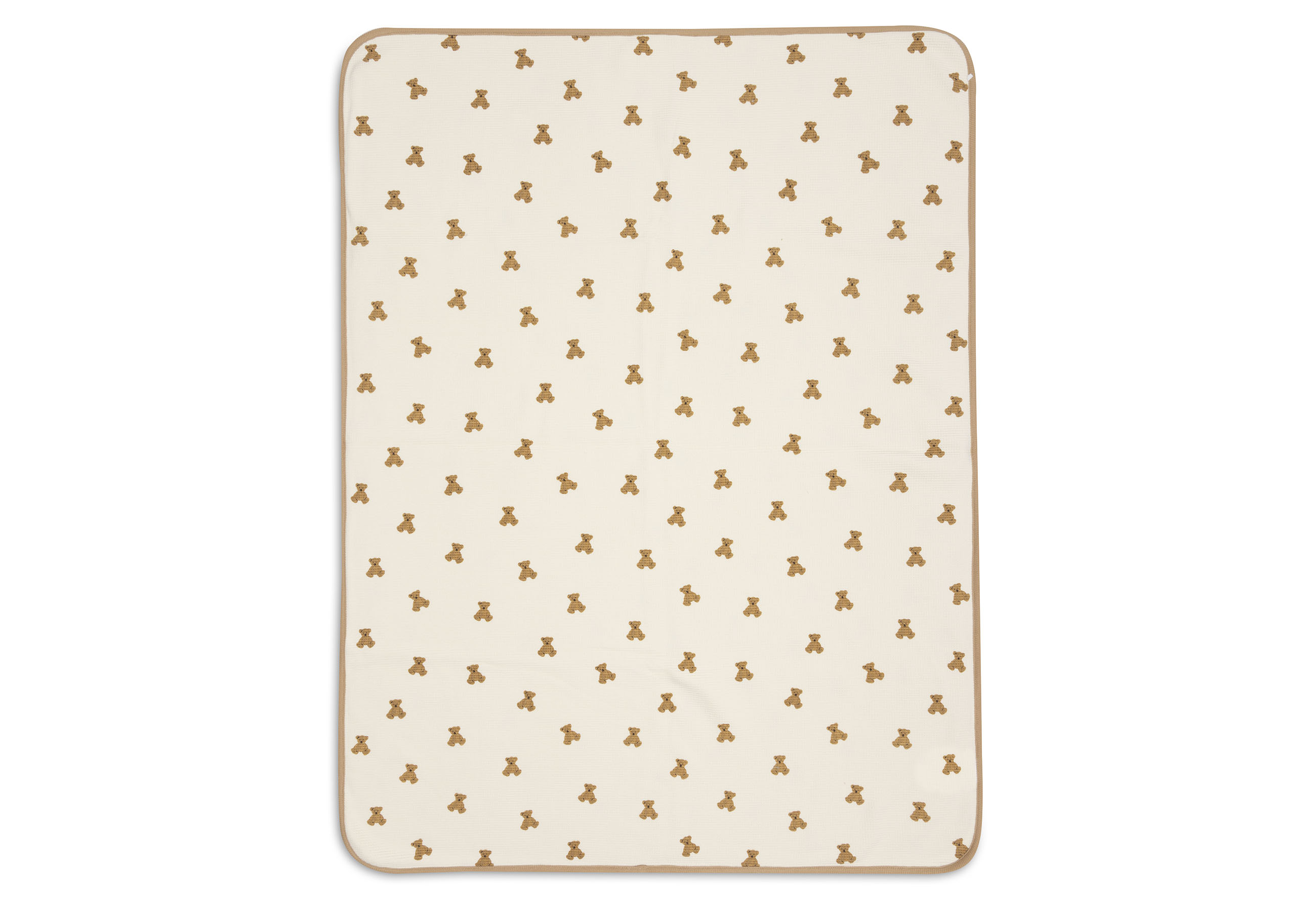 Jollein Babyfilt 75x100cm Mini Teddy Bear Little Waffle						 - 2