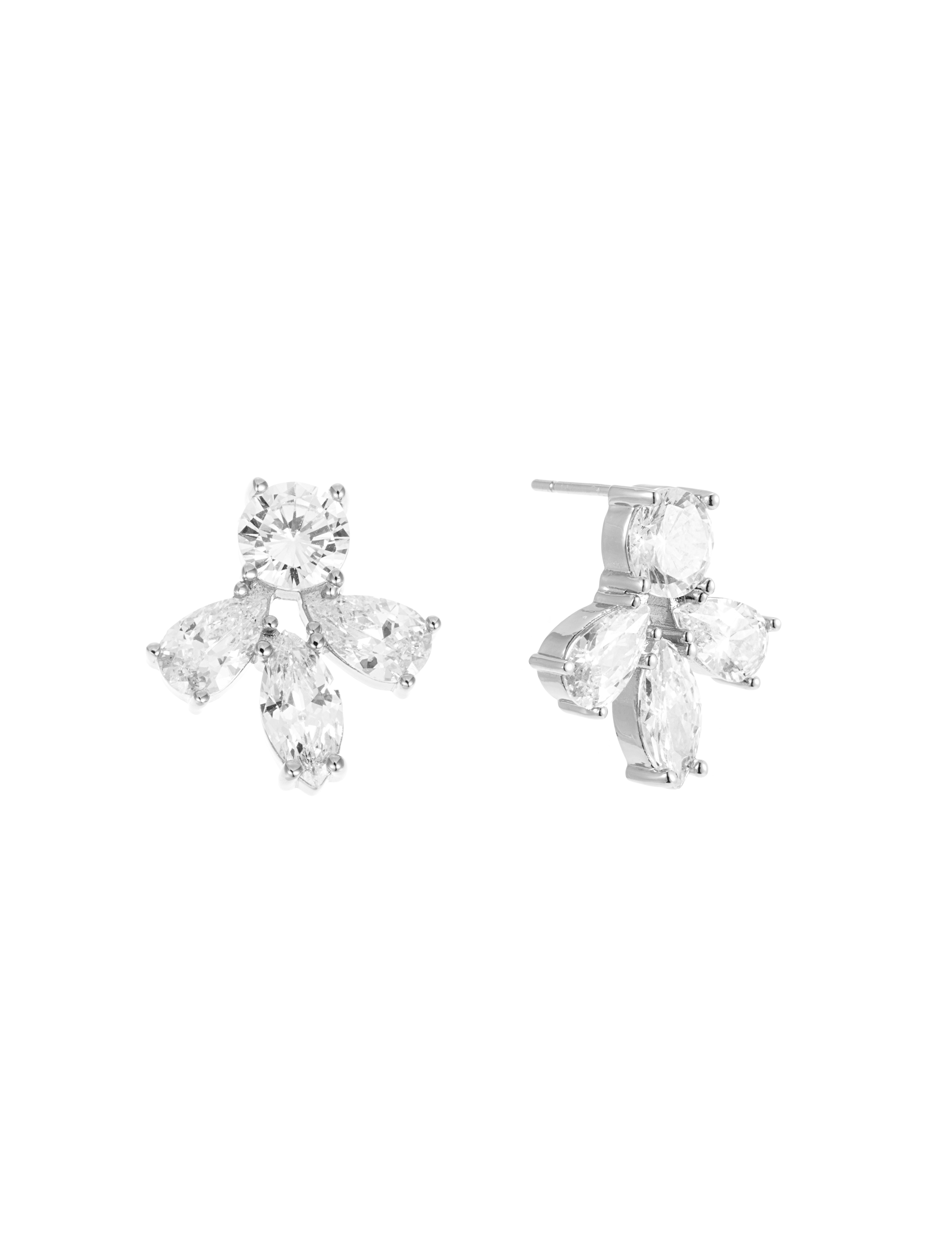 Crown mini earring steel