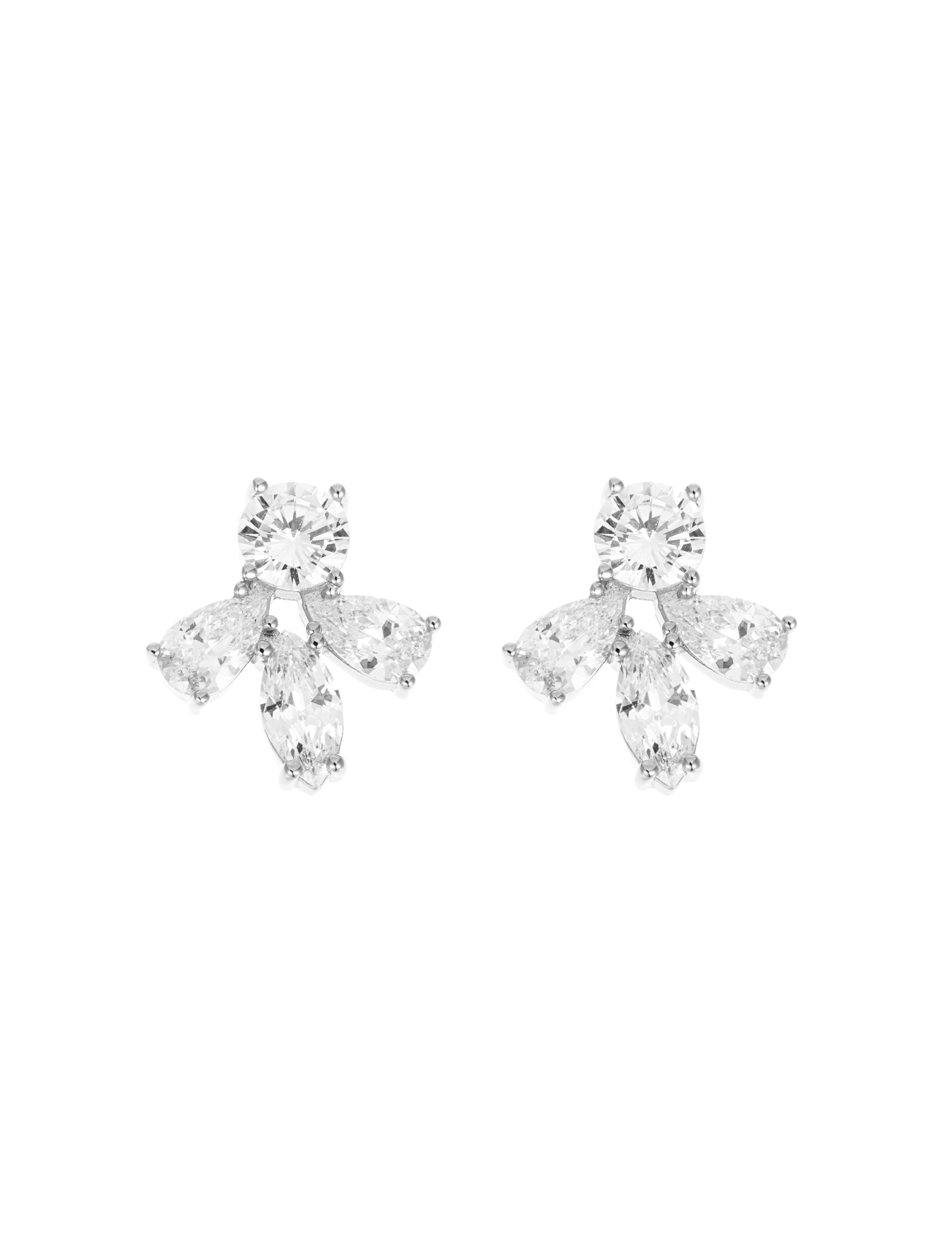 Crown mini earring steel - 5