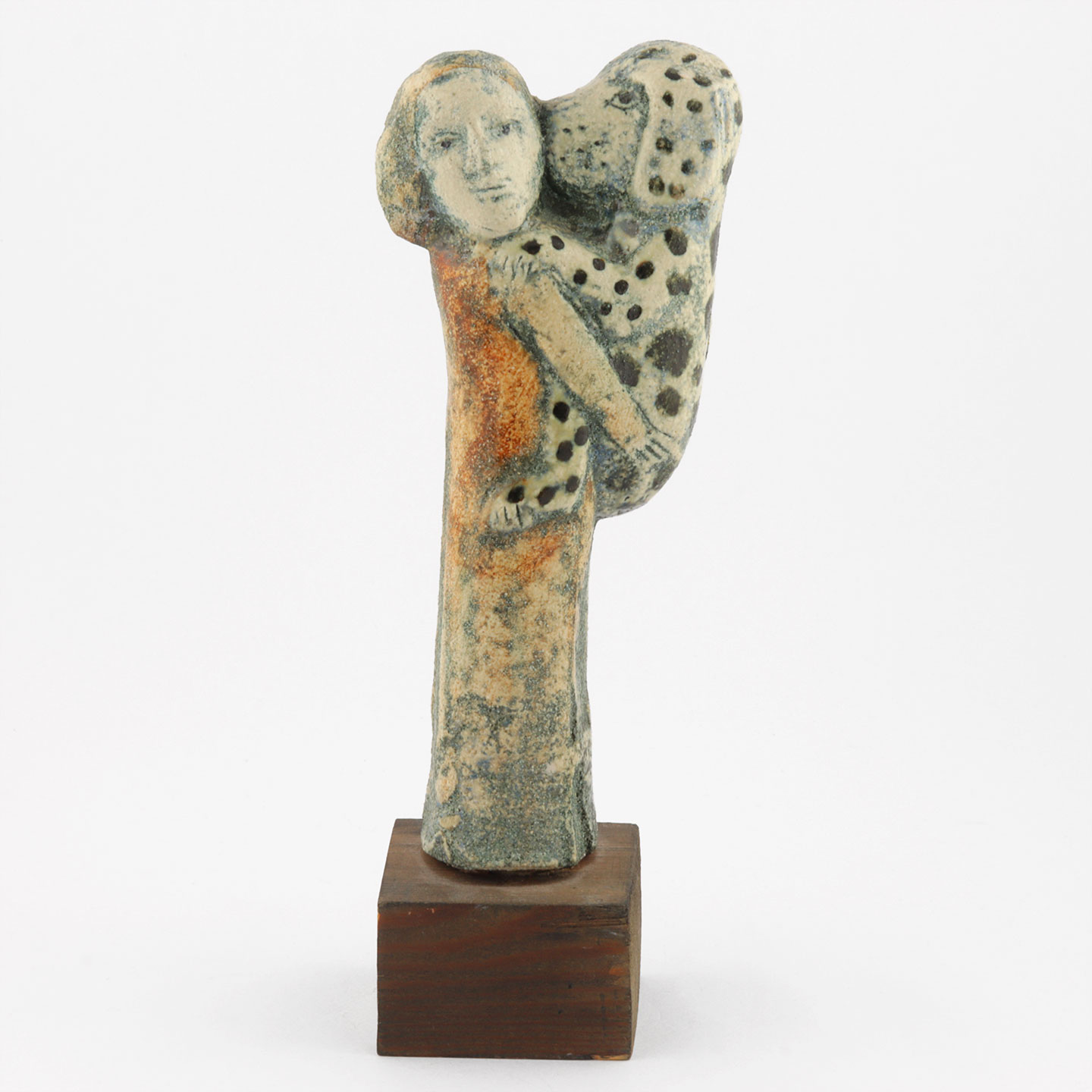 リサラーソン 一点もの 犬を抱いた女性 26cm 2004年