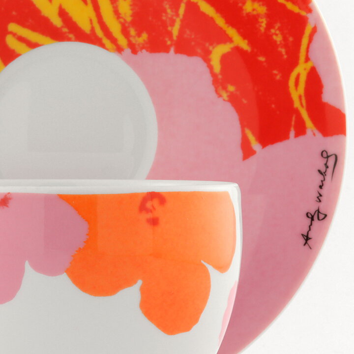 Andy Warhol (Flowers 1980s) Teacup with Modern Decor from Rosenthal 12 cm  [Sample Images]