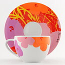 Andy Warhol (Flowers 1980s) Teacup with Modern Decor from Rosenthal 12 cm  [Sample Images]