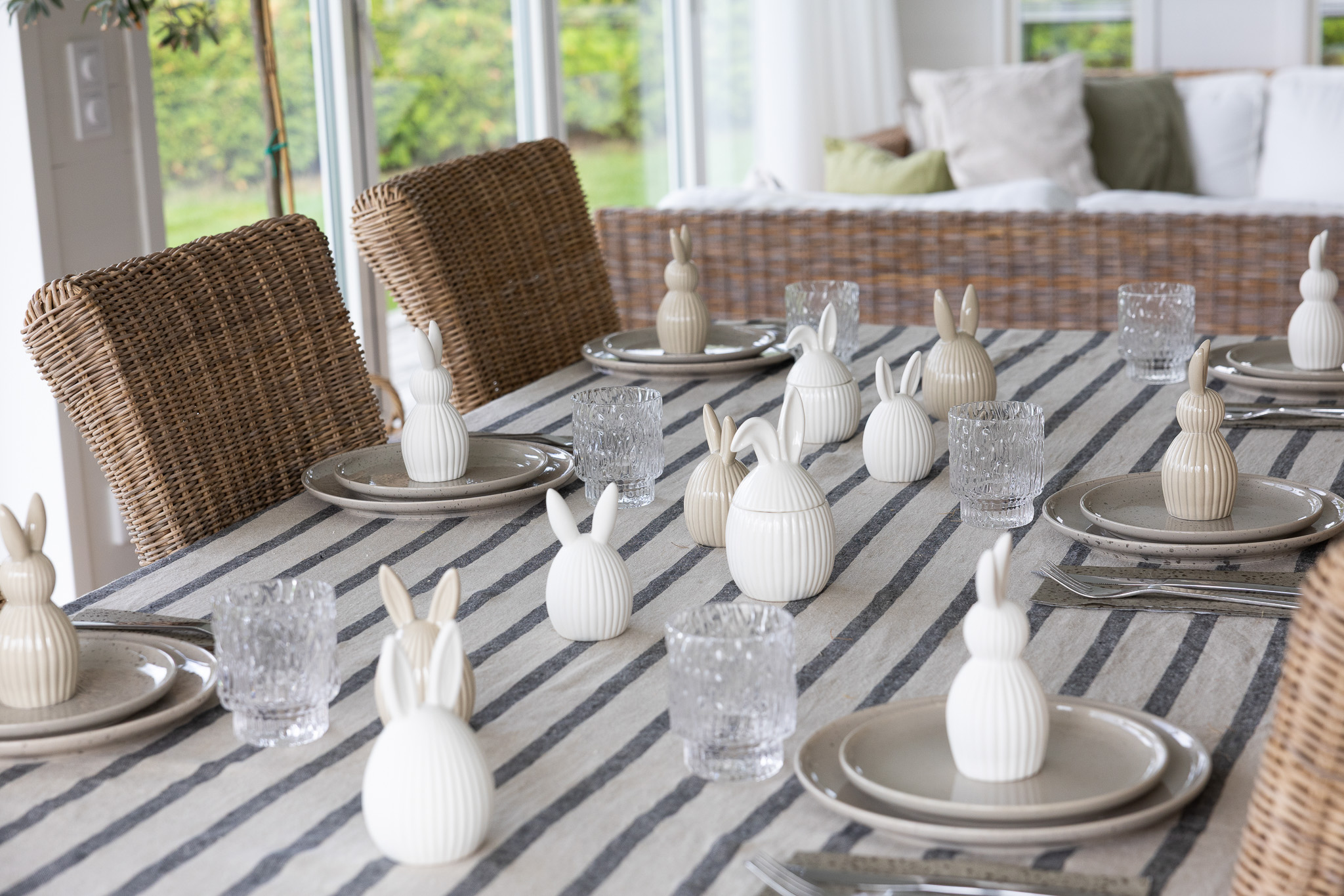 Meja - Rabbit - Hare - Easter decoration - White Decoration - Small - 4