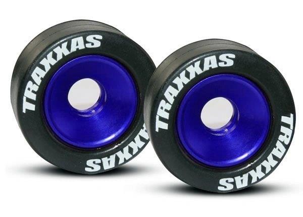 Traxxas Wheelie Hjul Aluminium Blå (2)