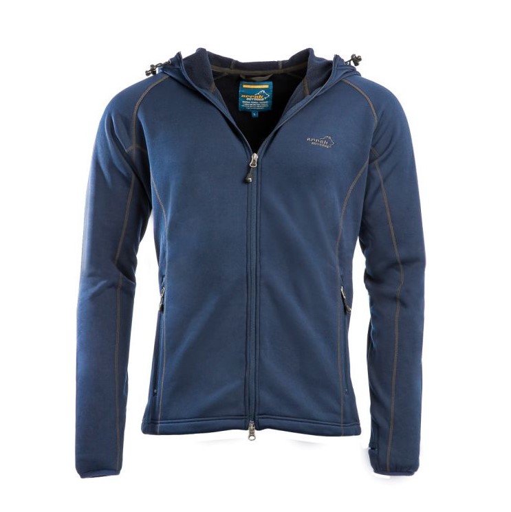 Arrak Outdoor Powerfleece Hood, Men - Navy - 3