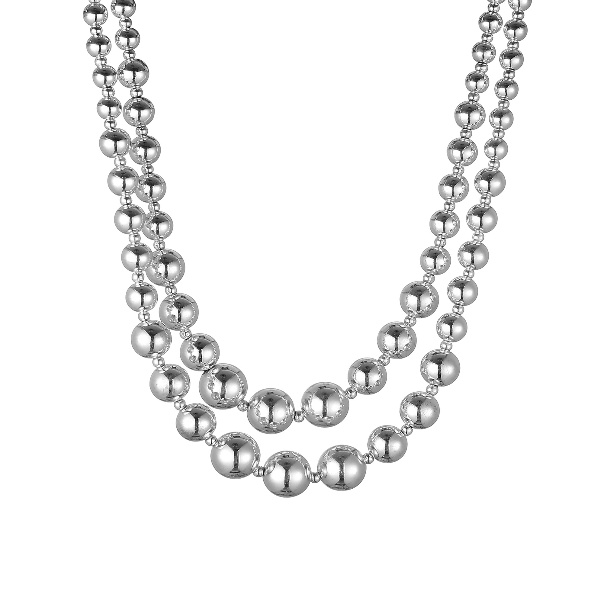 Halsband kort silver
