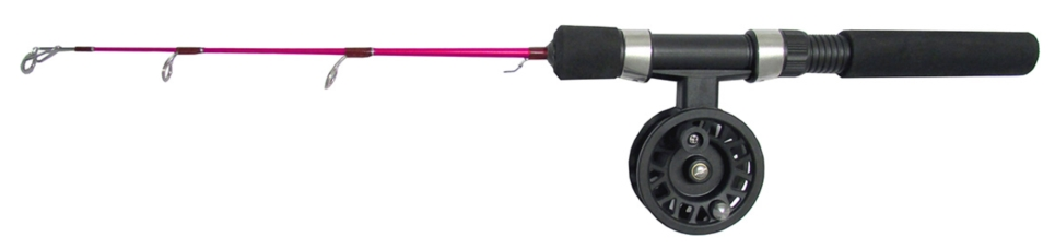 47cm long pimple rod in medum action together with pimple/fly reel. A perfect combo for ice fishing for perch, rainbow trout, char and trout.