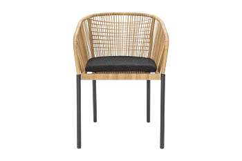 Delta karmstol Antracit/natur konstrotting