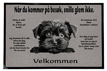Dørmatte Affenpinscher 1