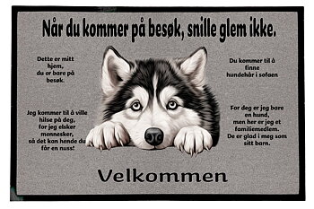 Dørmatte Alaskan Malamute 1