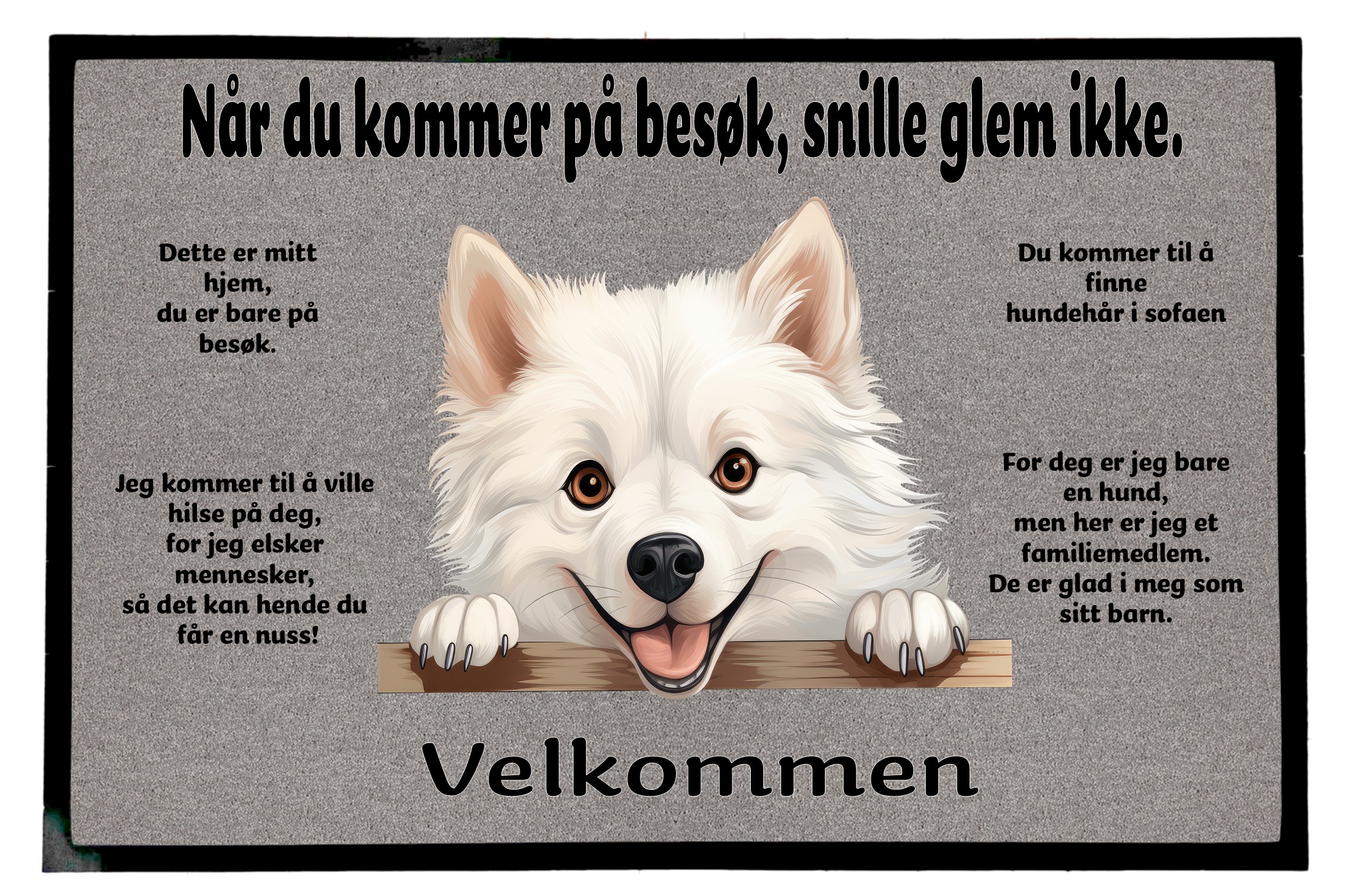 Dørmatte Amerikansk Eskimohund 1