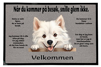 Dørmatte Amerikansk Eskimohund 1