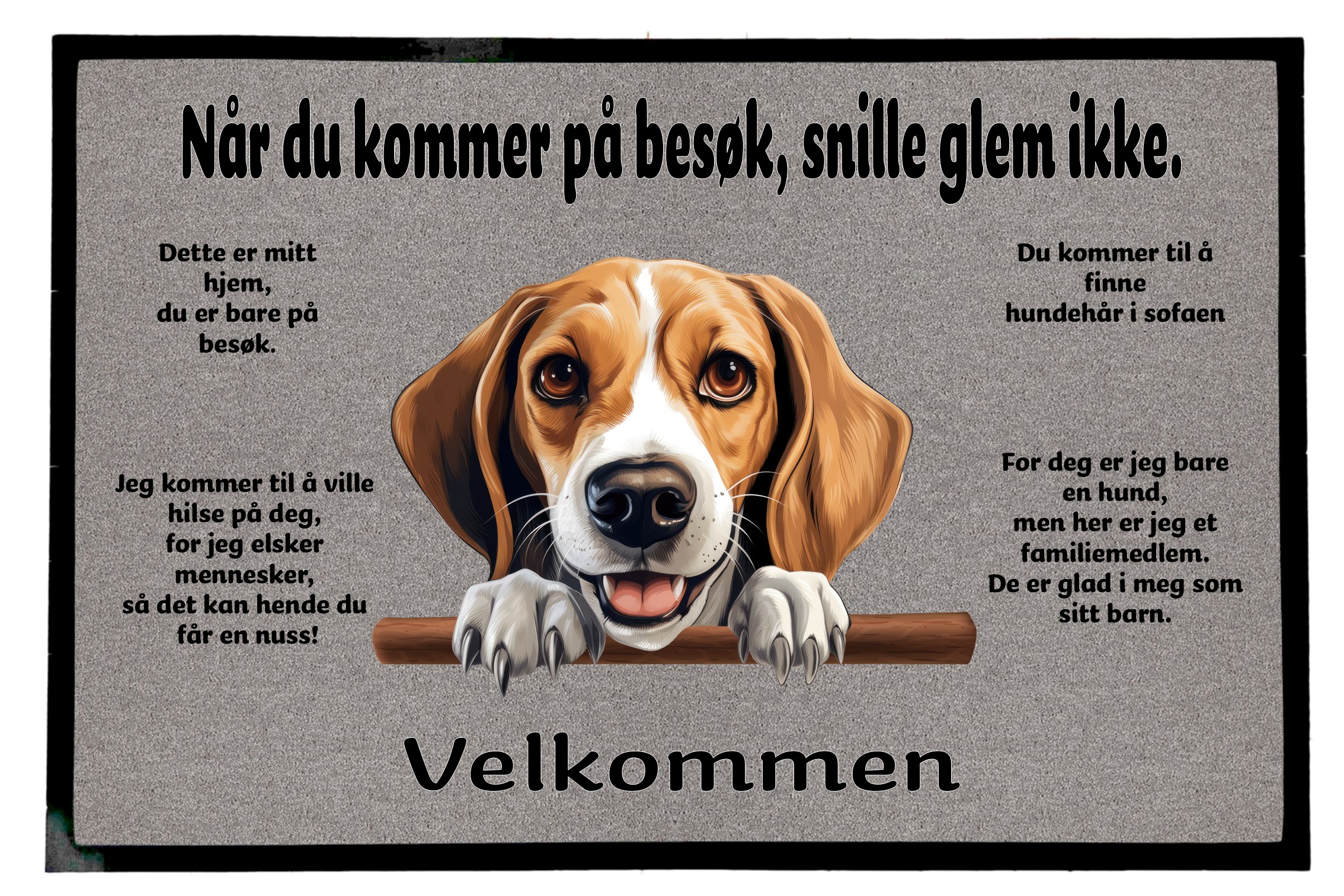Dørmatte Amerikansk Foxhound 1