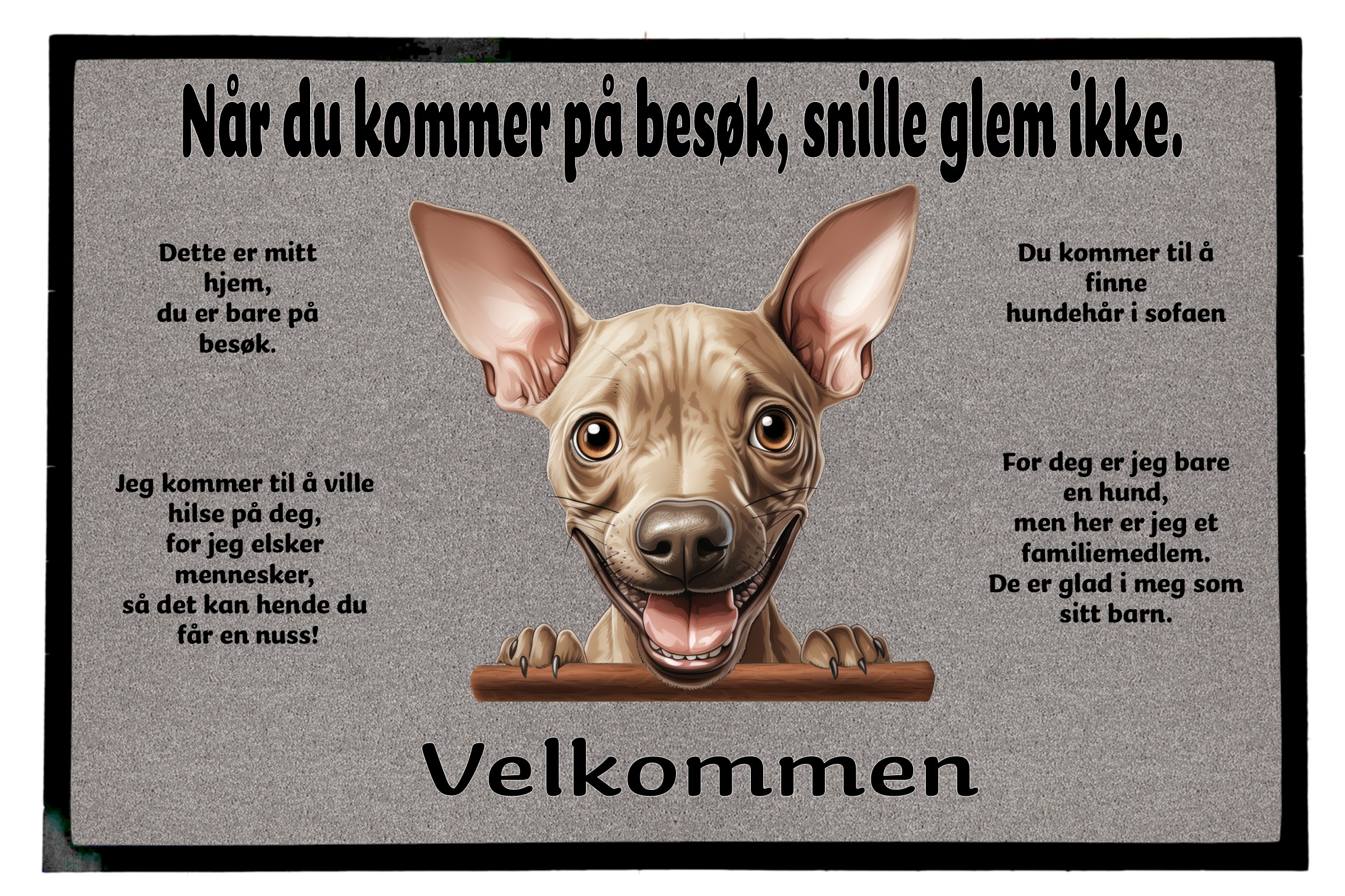 Dørmatte Amerikansk hårløs terrier 1