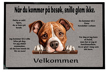 Dørmatte Amerikansk Staffordshire Terrier 1