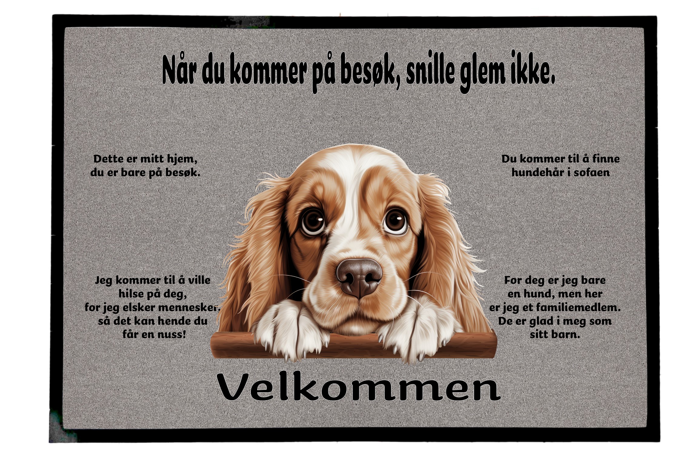 Dørmatte Cocker spaniel 4