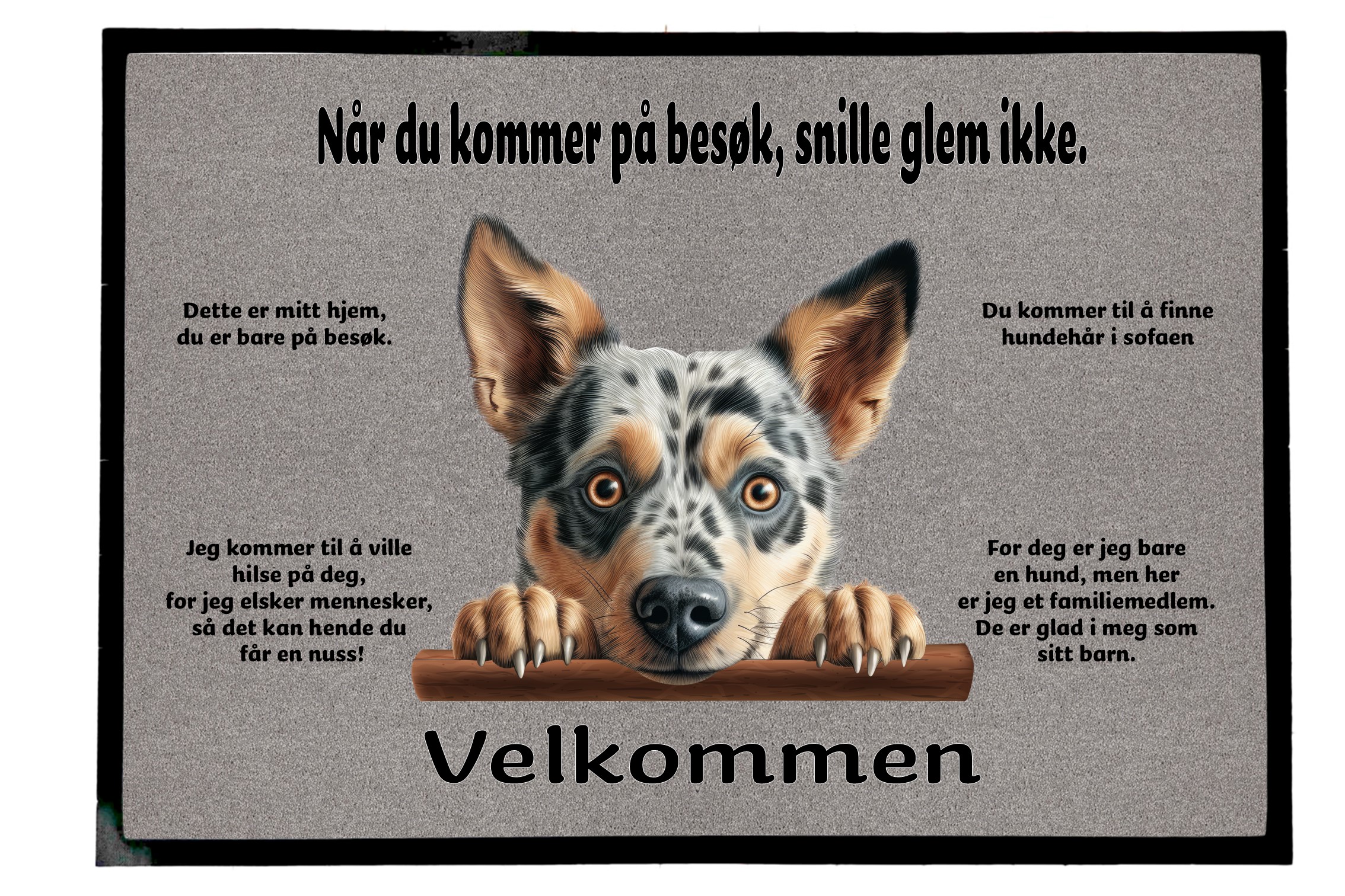 Dørmatte Australsk Storfehund 1