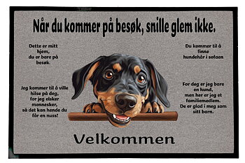 Dørmatte Australsk  Black and Tan Hund  (Brandlbrackeb) 1