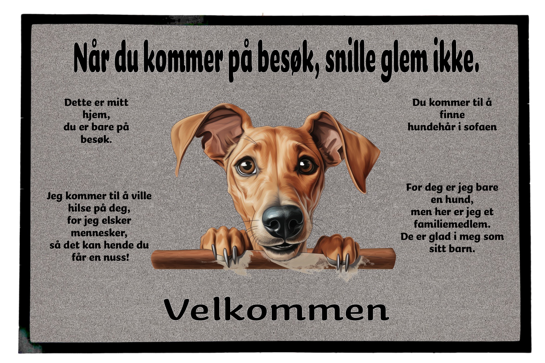 Dørmatte Azawakh 1
