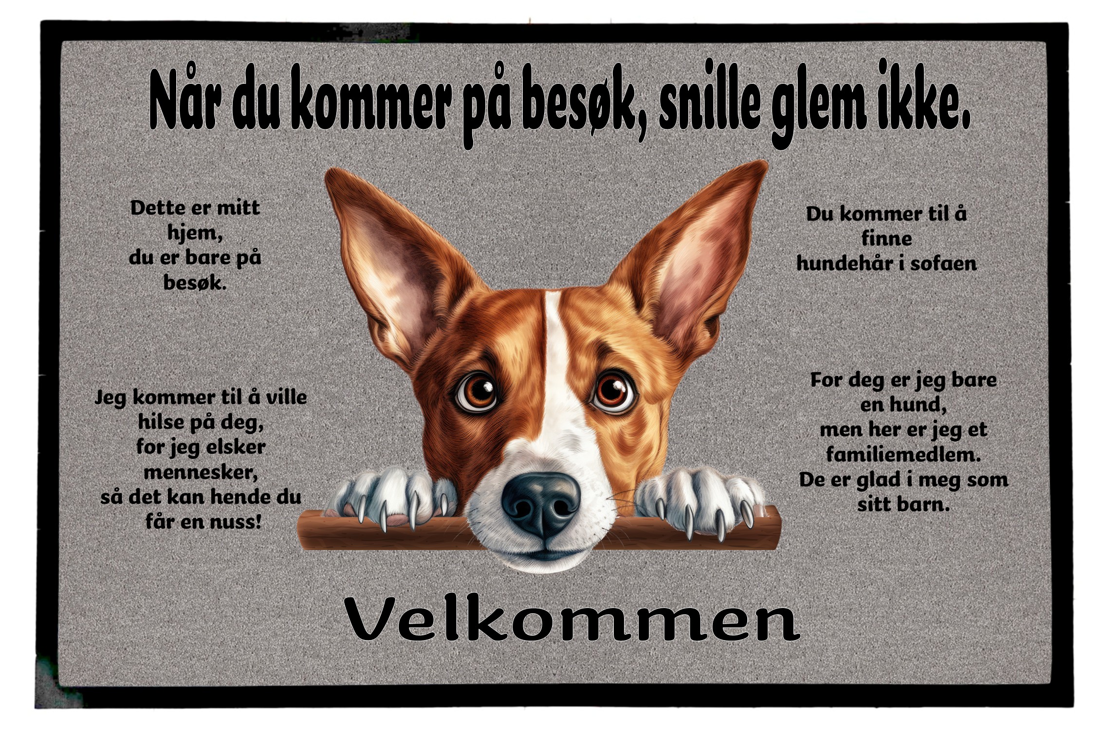 Dørmatte Basenji 1