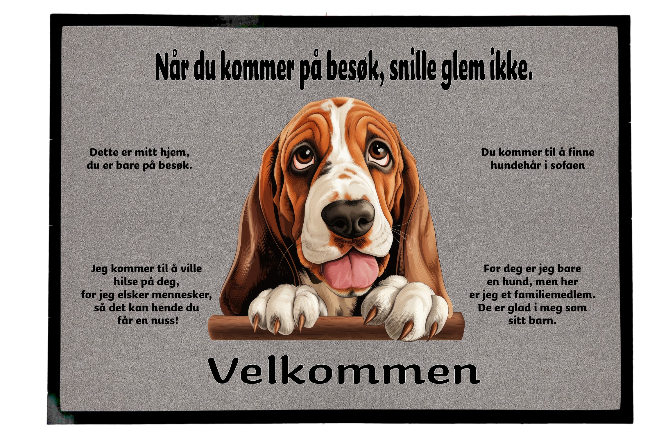 Dørmatte Basset 3