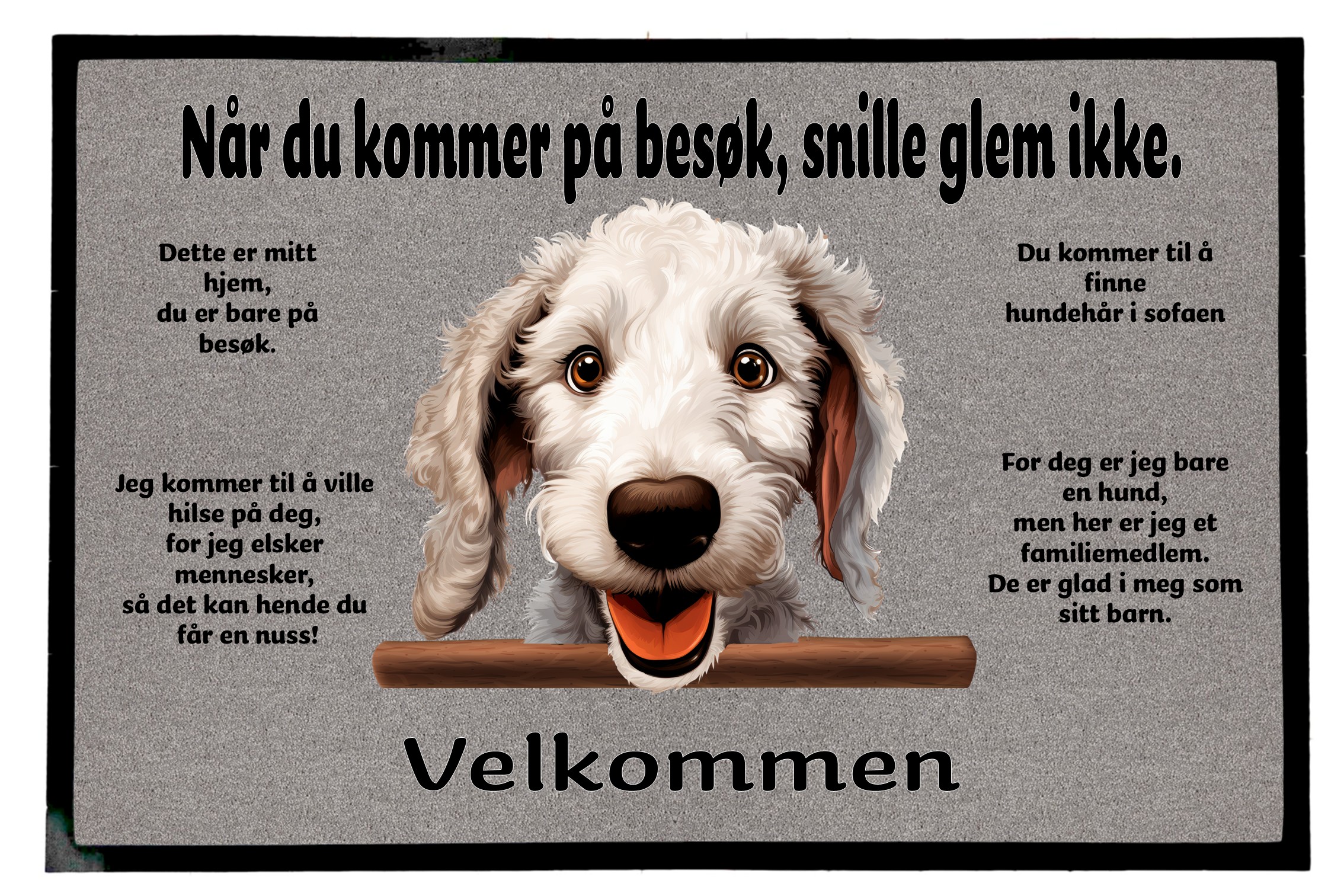 Dørmatte Bedlington Terrier 1