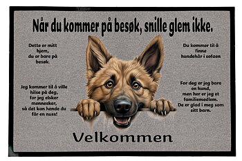 Dørmatte Belgisk gjeterhund Laekenois 1