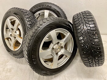 Kompletta Vinterhjul DUBB | 14" ACE 4x108 6x14 ET25 65.1 + 185/65 R14 90T Kingstar SW41 Winter | V21-2010 | 6.5|6.5|1|1 mm