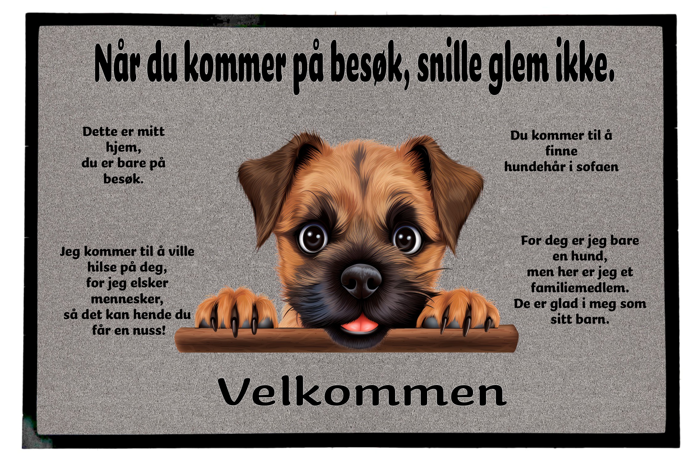 Dørmatte Border Terrier 2