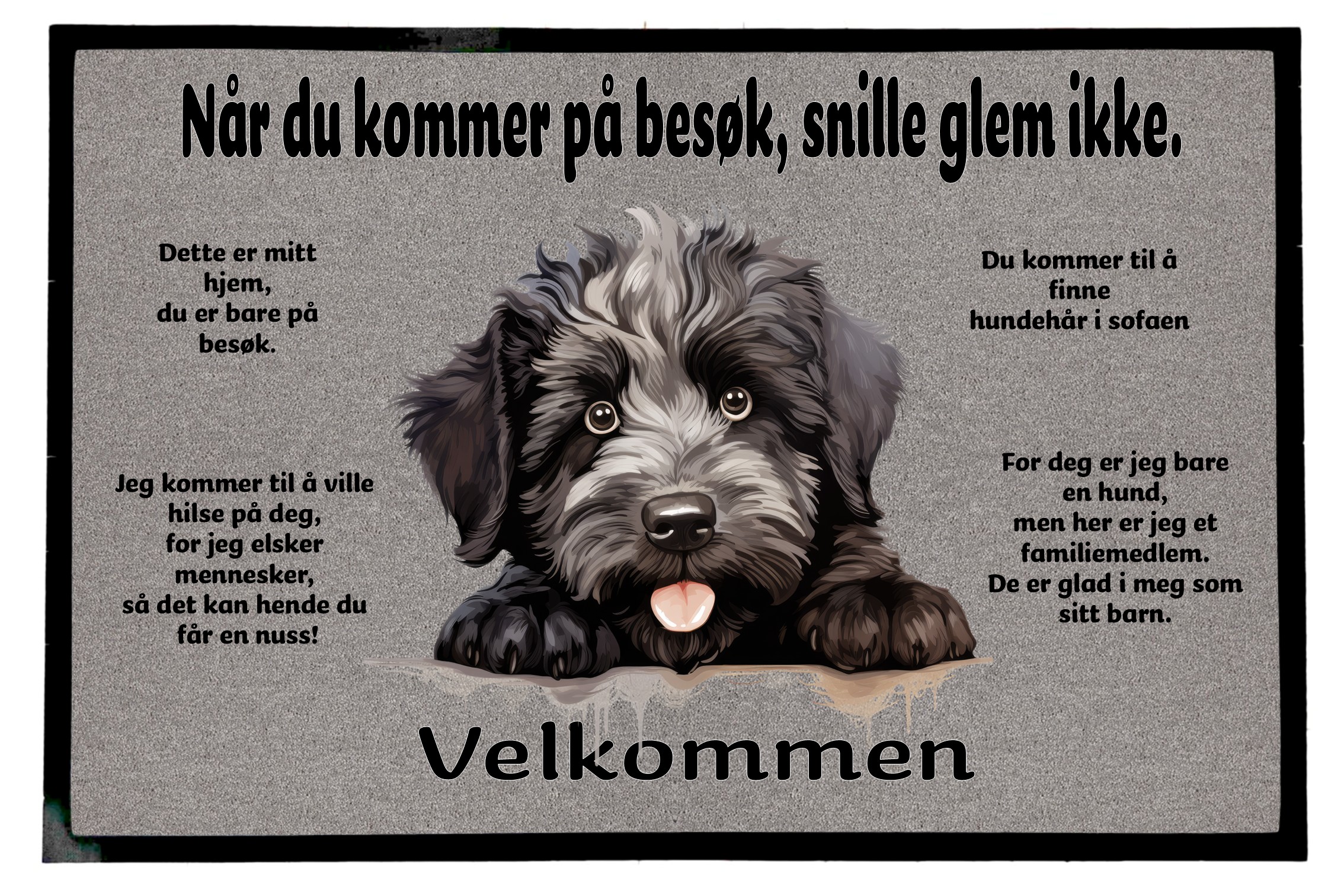 Dørmatte Bouvier des Flandres 1