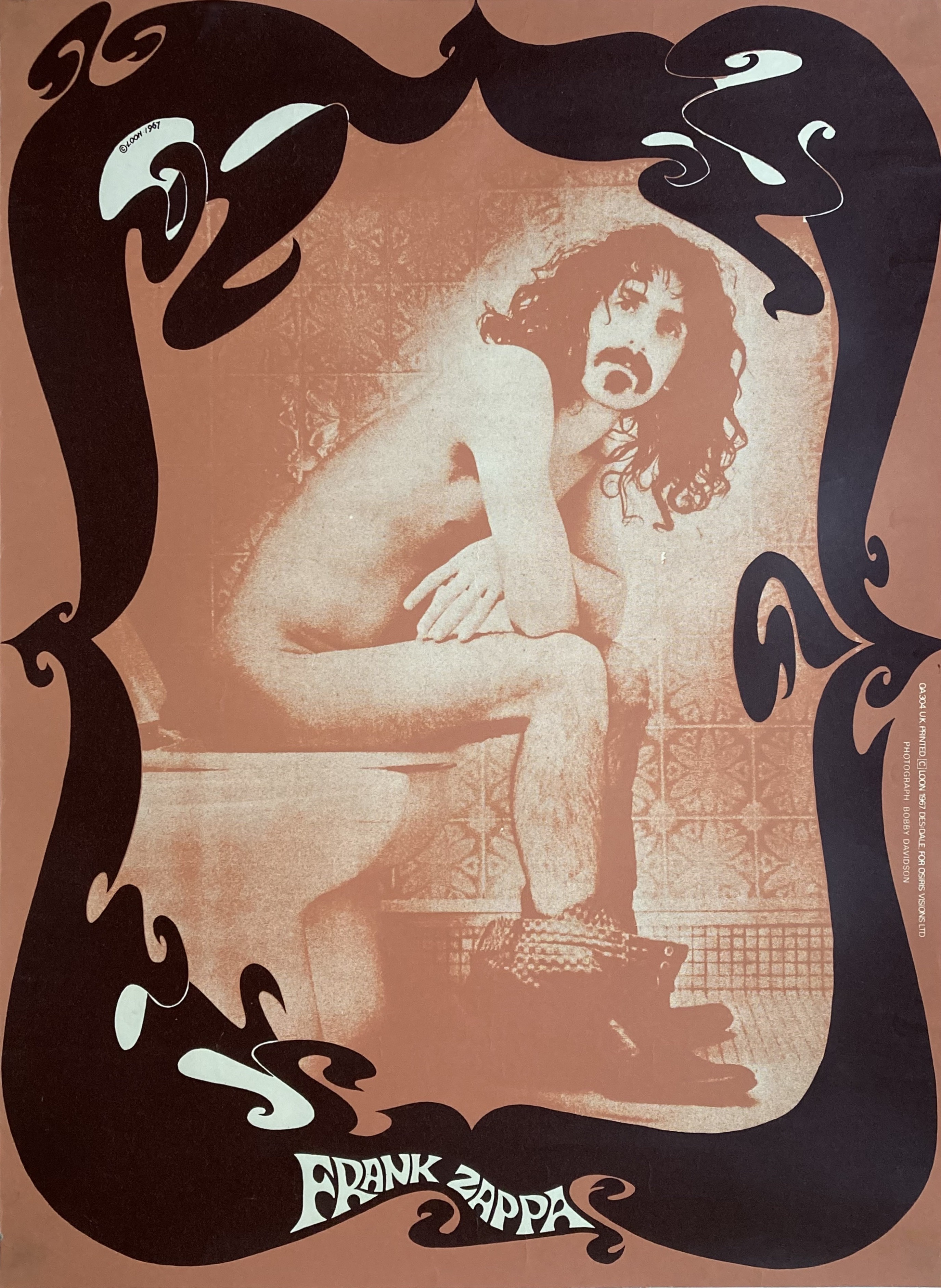 FRANK ZAPPA - On The Toilet (1967) by Loon / UK poster