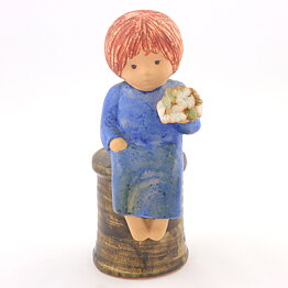 Lisa Larson (Sculptures 1977) Fantastic Flower Girl 22 cm (4)
