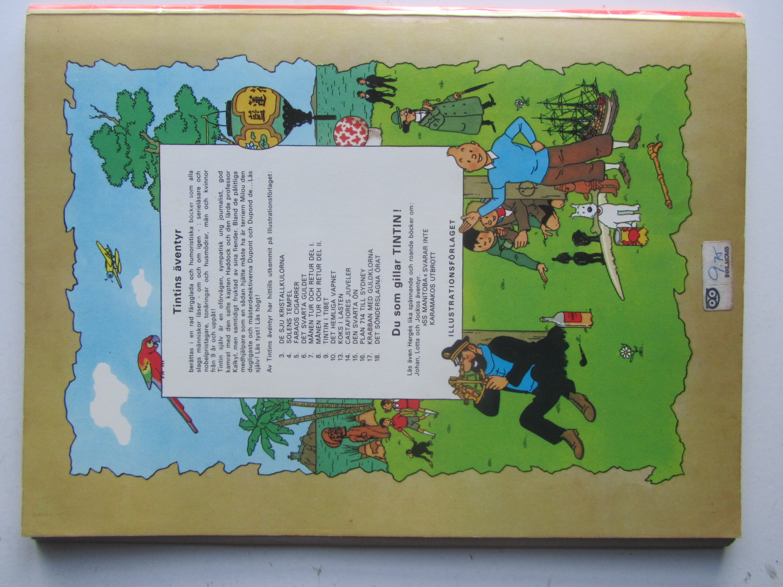 Tintin 06 Det svarta guldet 1:a uppl. Vg- - 2