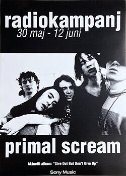 PRIMAL SCREAM - Give Out But Don't Give Up (1994) LP CD Promo poster