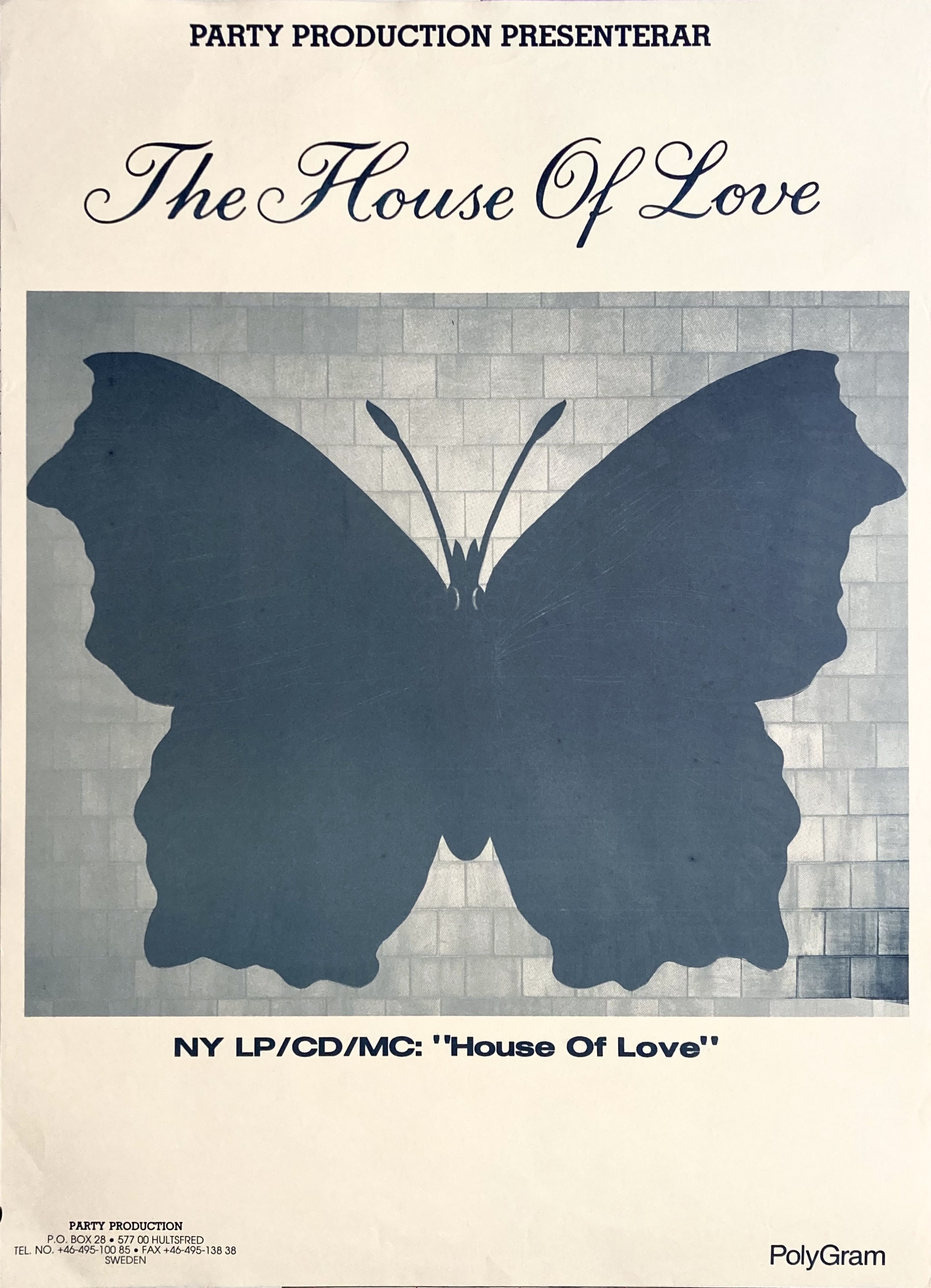 THE HOUSE OF LOVE - s/t (1990) LP Promo poster
