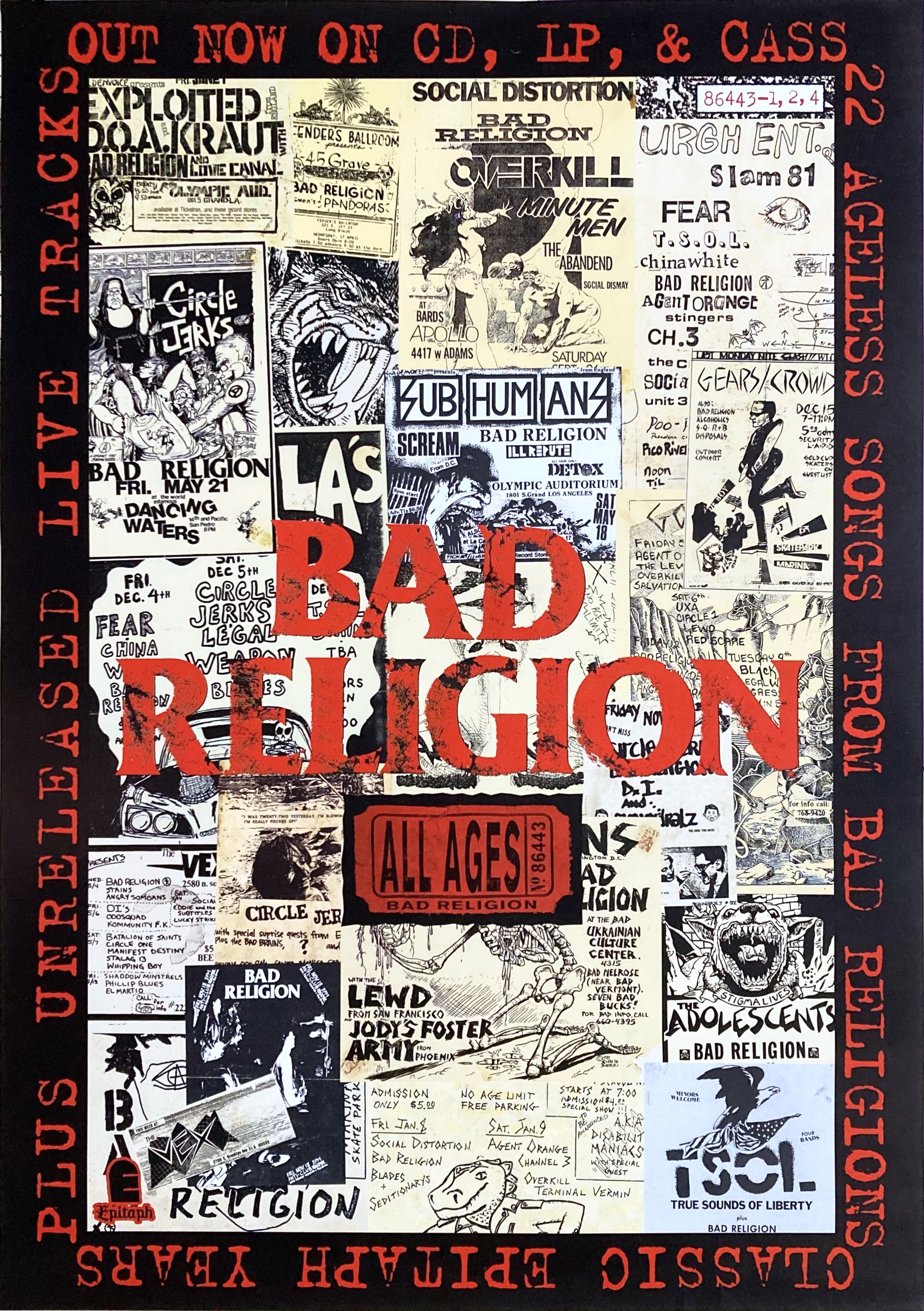 BAD RELIGION - All Ages (1995) LP/CD Promo poster