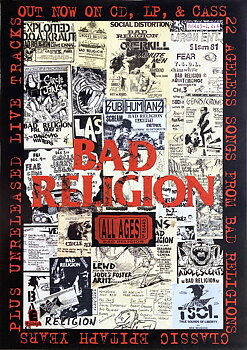 BAD RELIGION - All Ages (1995) LP/CD Promo poster