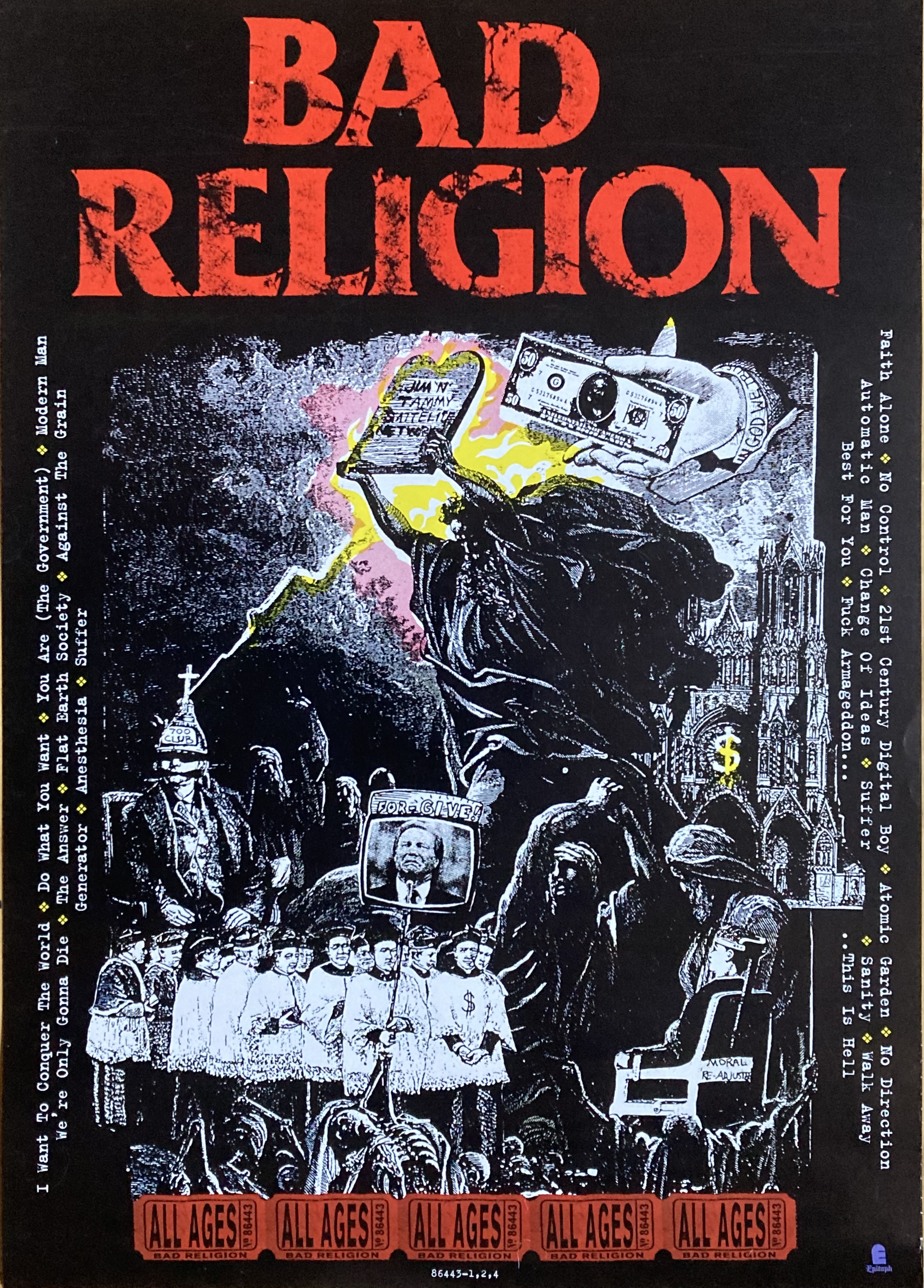 BAD RELIGION - All Ages (1995) LP/CD Promo poster - 2