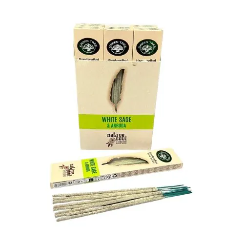 Smudge Incense Native soul White Sage & Arruda 15gr